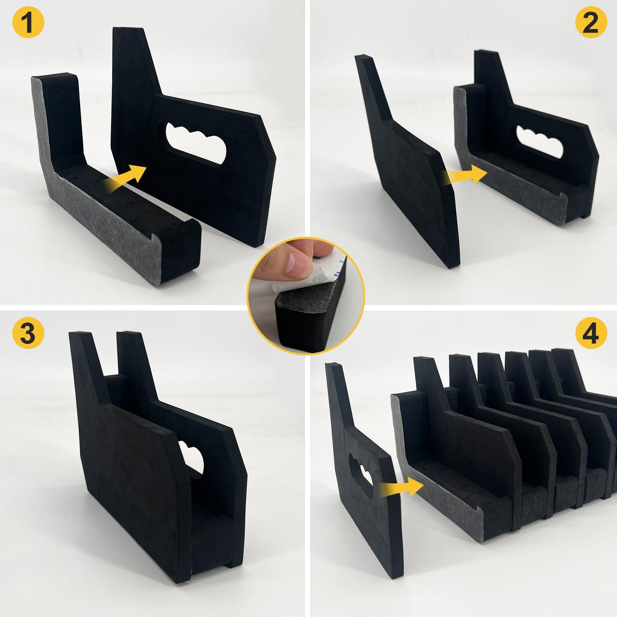 Pistol Rack Gun Safe Organizer for Revolvers & Handguns - Foam Storage