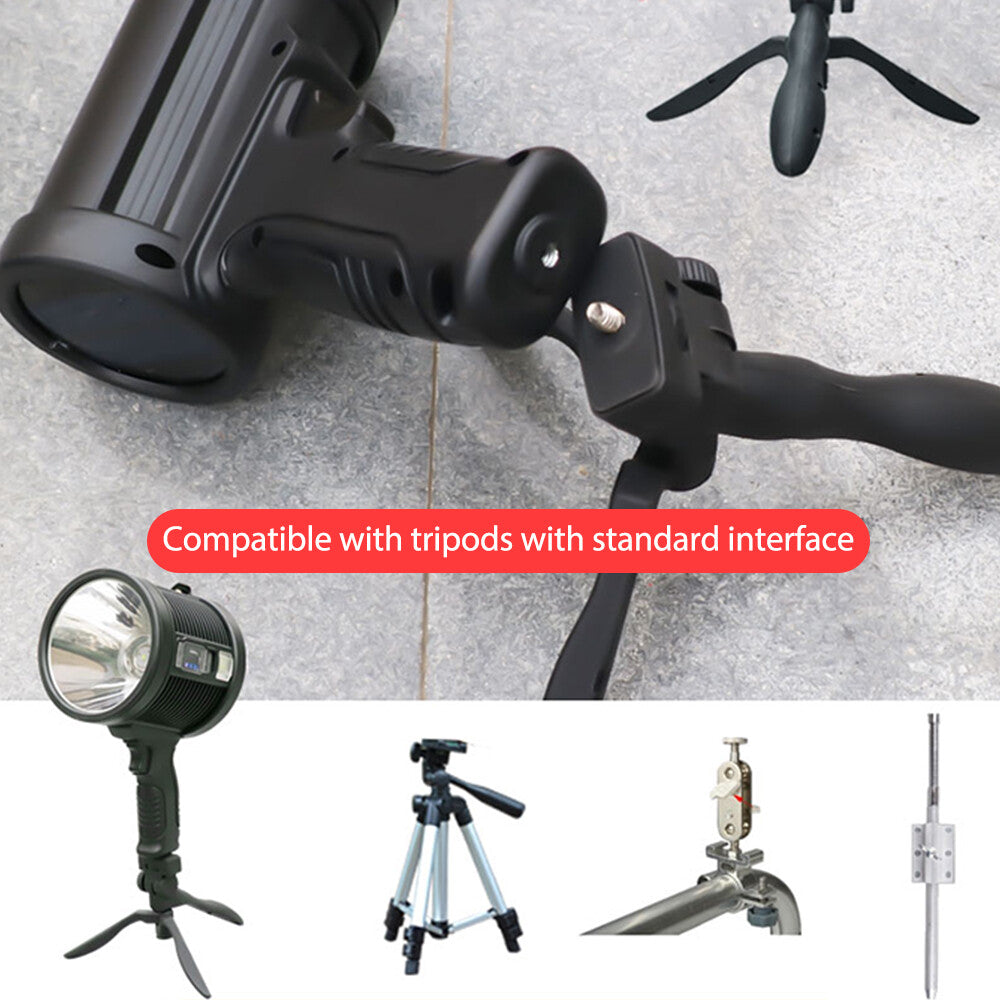 Super Bright LED Searchlight with 200000 Lumens, Handheld Camping Spotlight