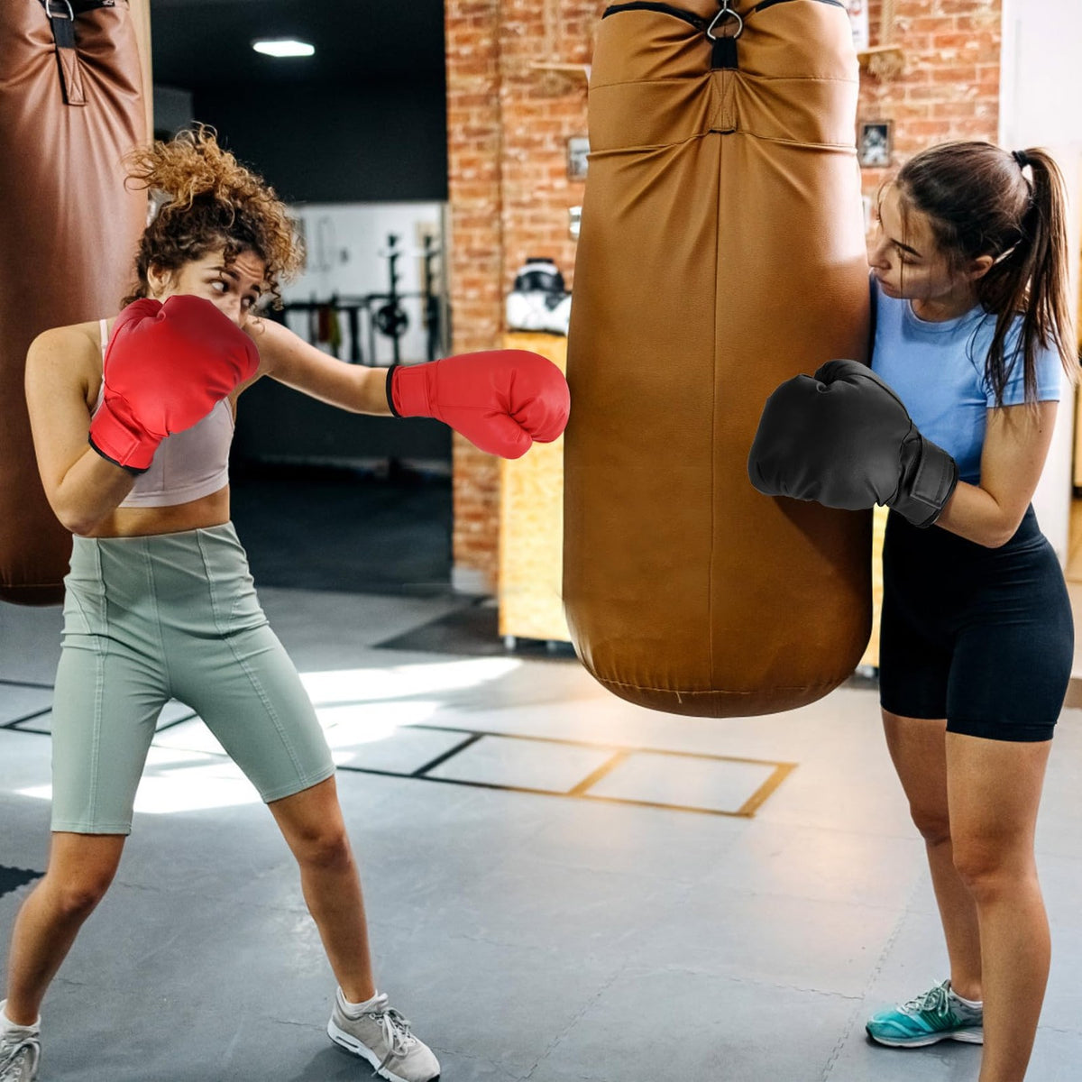 Boxing Gloves for Beginners - 2 Pairs Training Sparring Punch Mitts