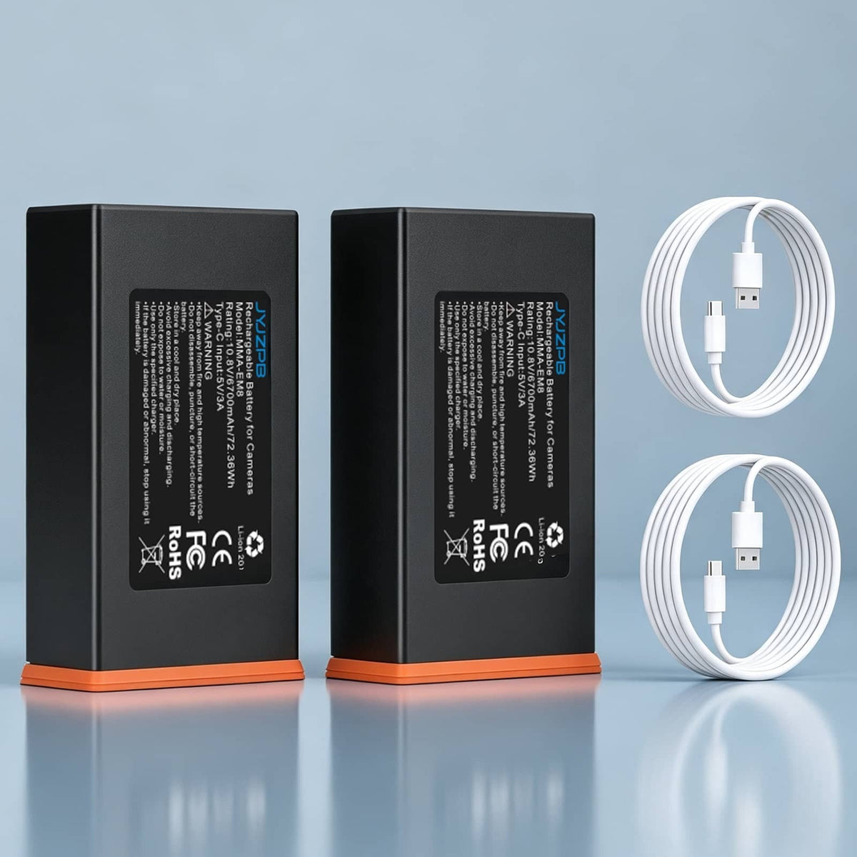 2 Pack 6700mAh Lithium Ion Battery for Moultrie Cellular Trail Cameras Edge 2/Edge 3