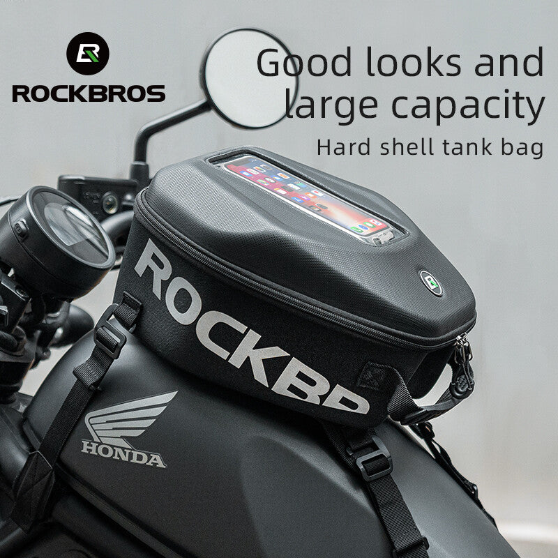 Waterproof Motorcycle Tank Bag with 7L Capacity & Touch Screen Window