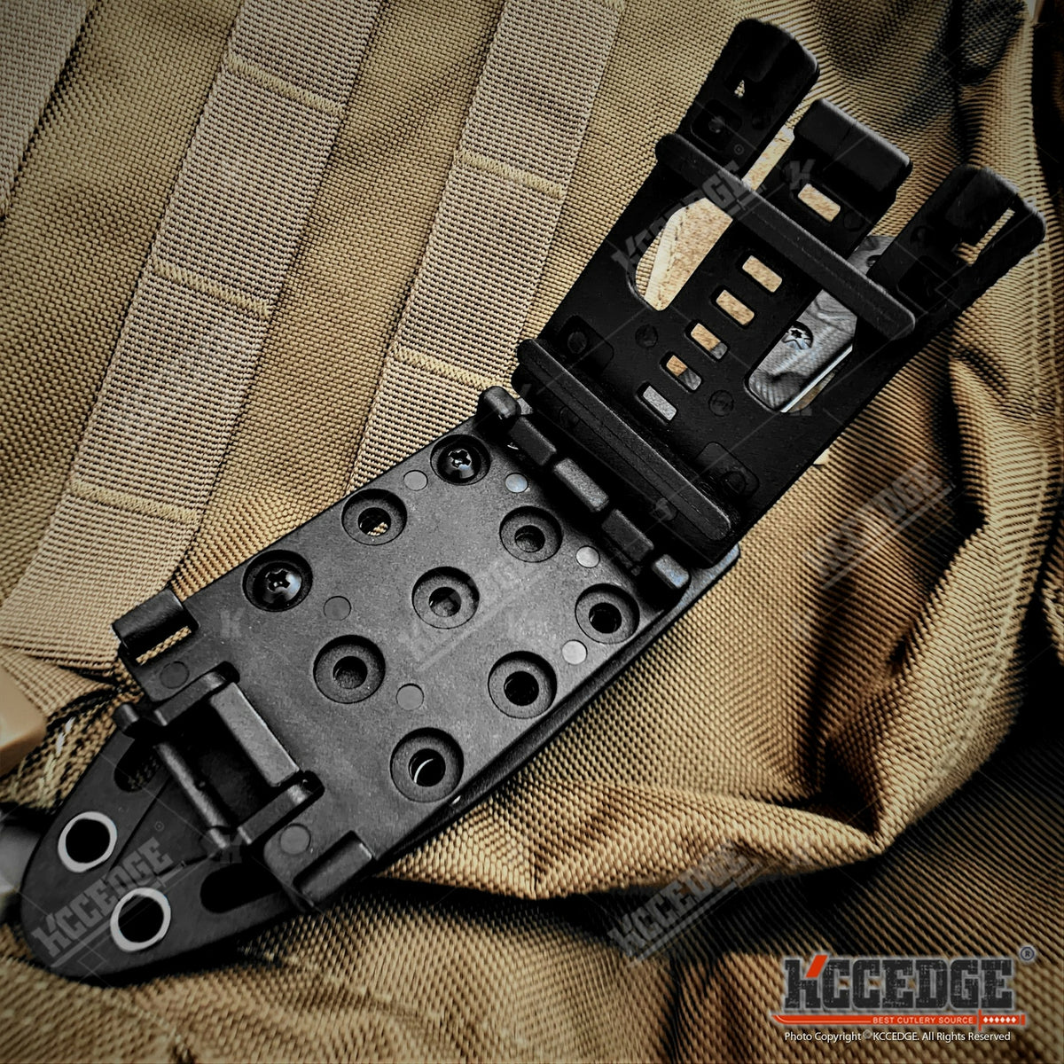 8-Inch Tactical Fixed Blade Knife with G10 Handle and Molle Kydex Sheath