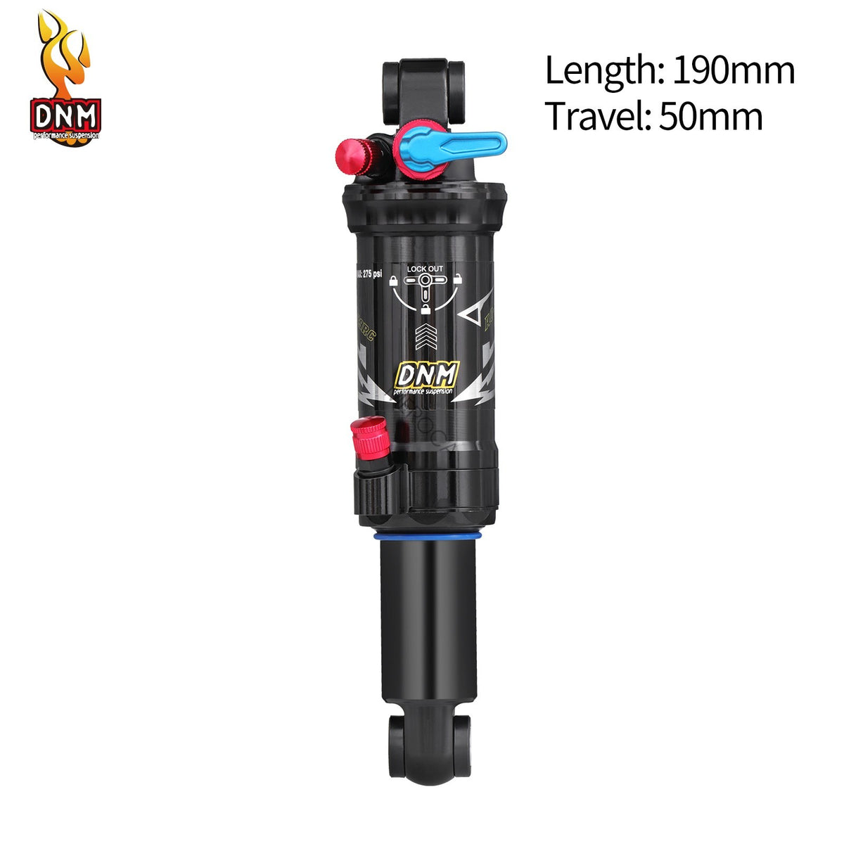 Dual Air Shock Mountain Bike Rear Suspension Shock 165/190/200mm MTB