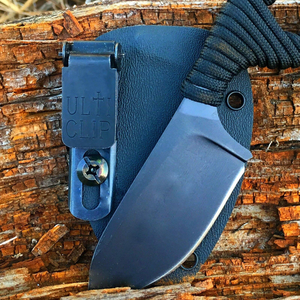 Slim Ulticlip 2.2-Inch Beltless Concealed Carry Clip - Black Oxide Steel