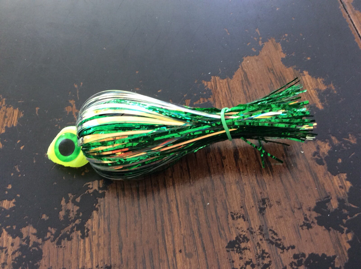 Big Eyes Salmon Trolling Flies Pack of 2 - 4” Saltwater Lure for Predator Fish