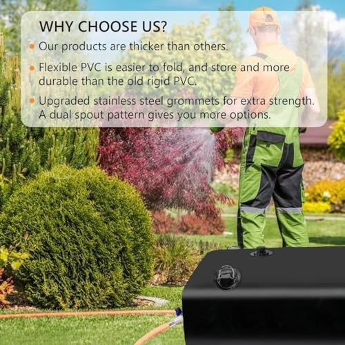 Large Capacity Portable Water Storage Bladder Tank for Camping Garden Emergency