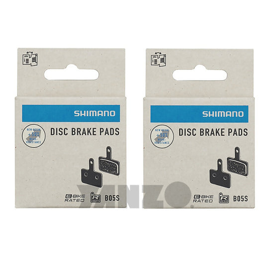 Shimano B05S-RX Resin Disc Brake Pads for Mountain Bikes, 2-Piston, Silent, Durable
