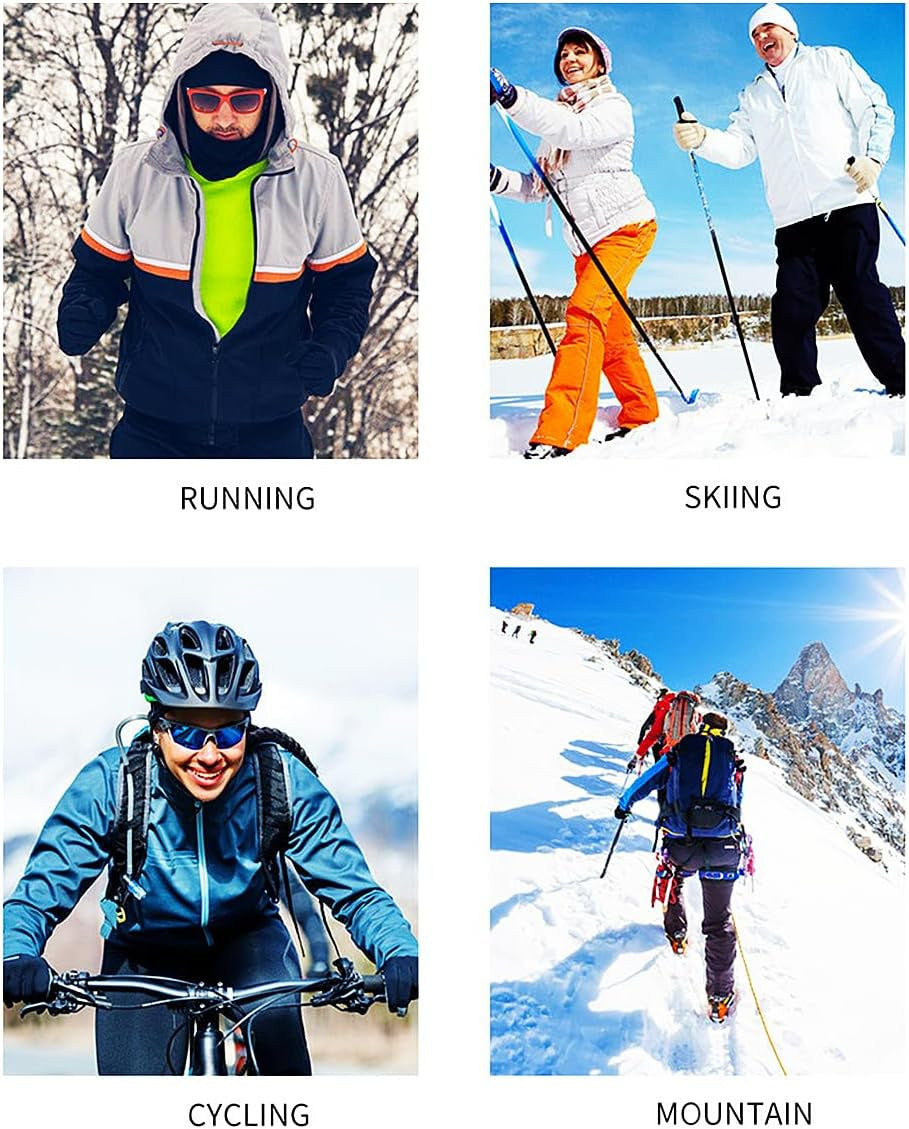 4-Pack Breathable UV Face Masks with Hood for Outdoor Activities