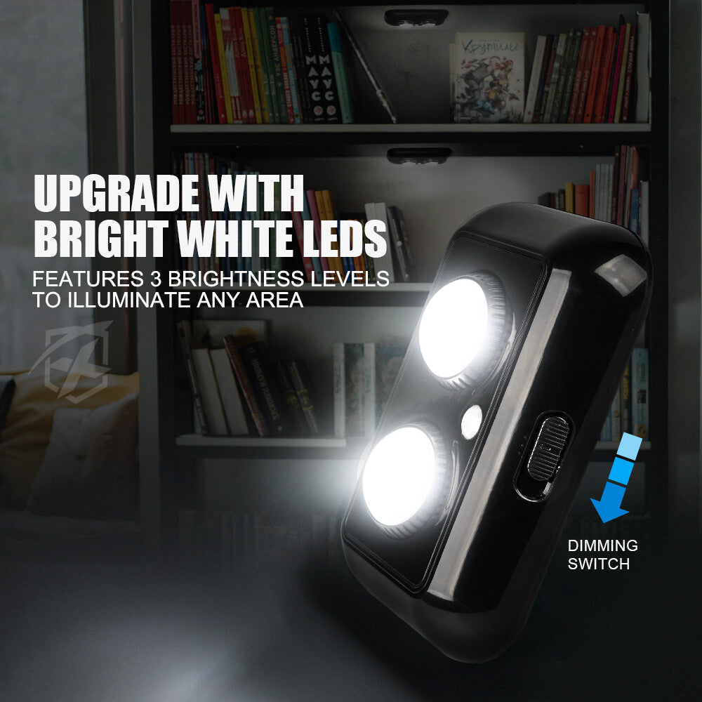 LED Gun Safe Light Pods with PIR Motion Sensor, Rotatable Lens, Battery Powered