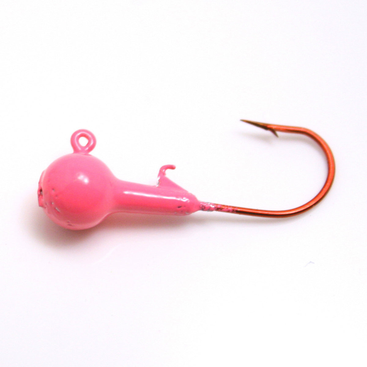 13 Pack 1/64 Oz Painted Round Head Crappie Fishing Jigs with Aberdeen Hooks