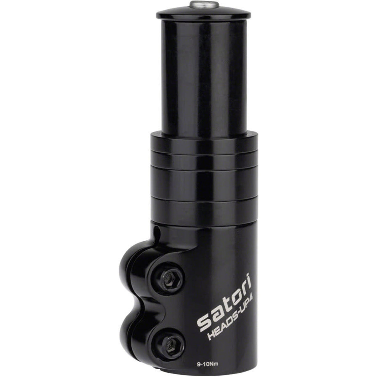 Bicycle Stem Extender 1-1/8" 67mm Black Aluminum Handlebar Extension