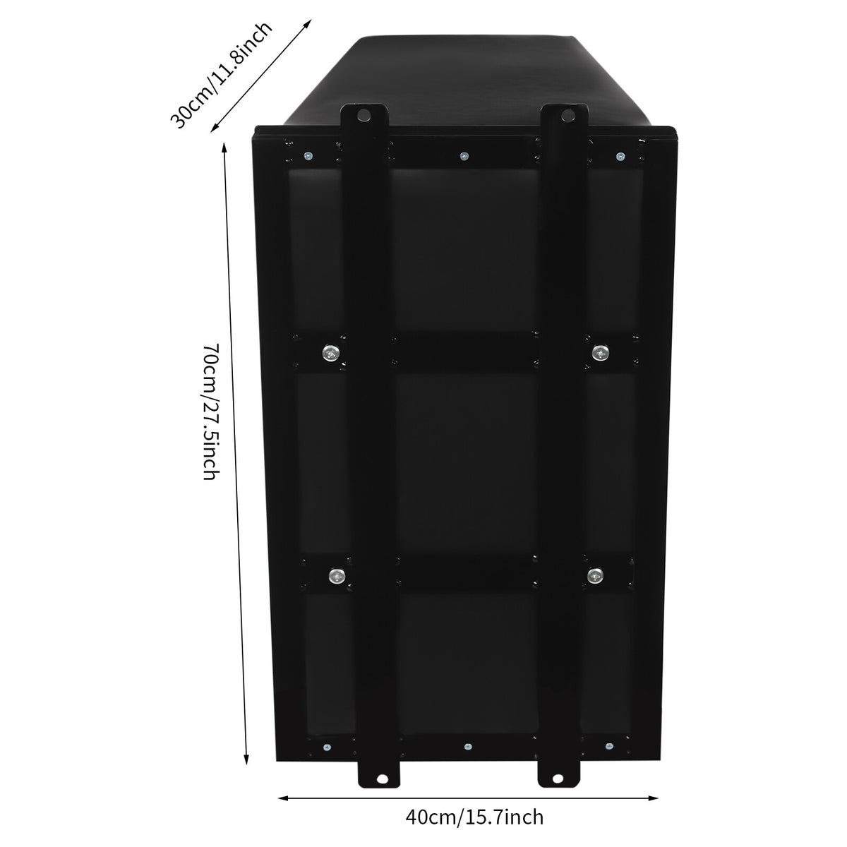 Wall Mount Boxing Punching Bag for Home Training Black 40x30x70cm