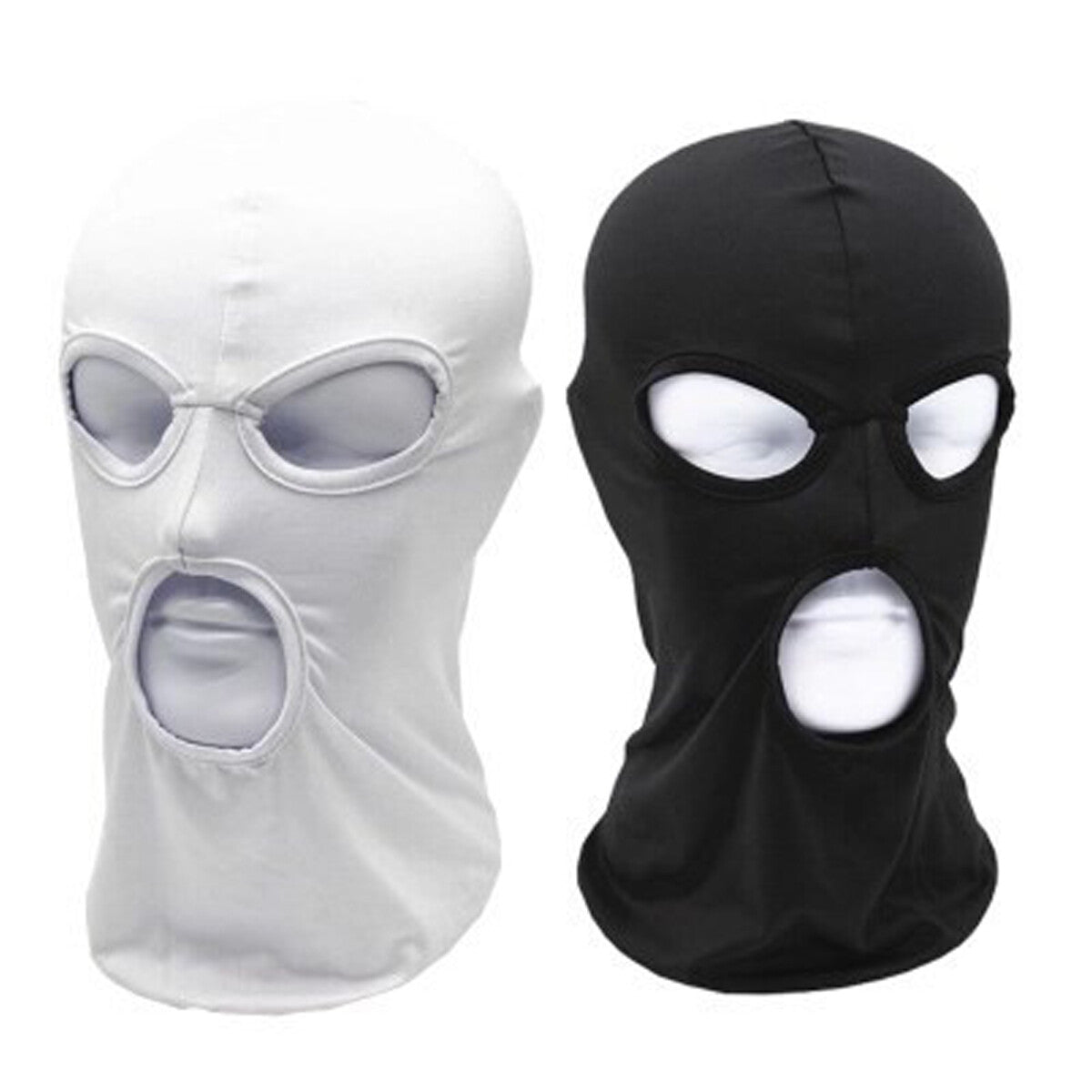 Unisex 3-Hole Thin Face Mask Balaclava for Motorcycle Ski Sun Protection