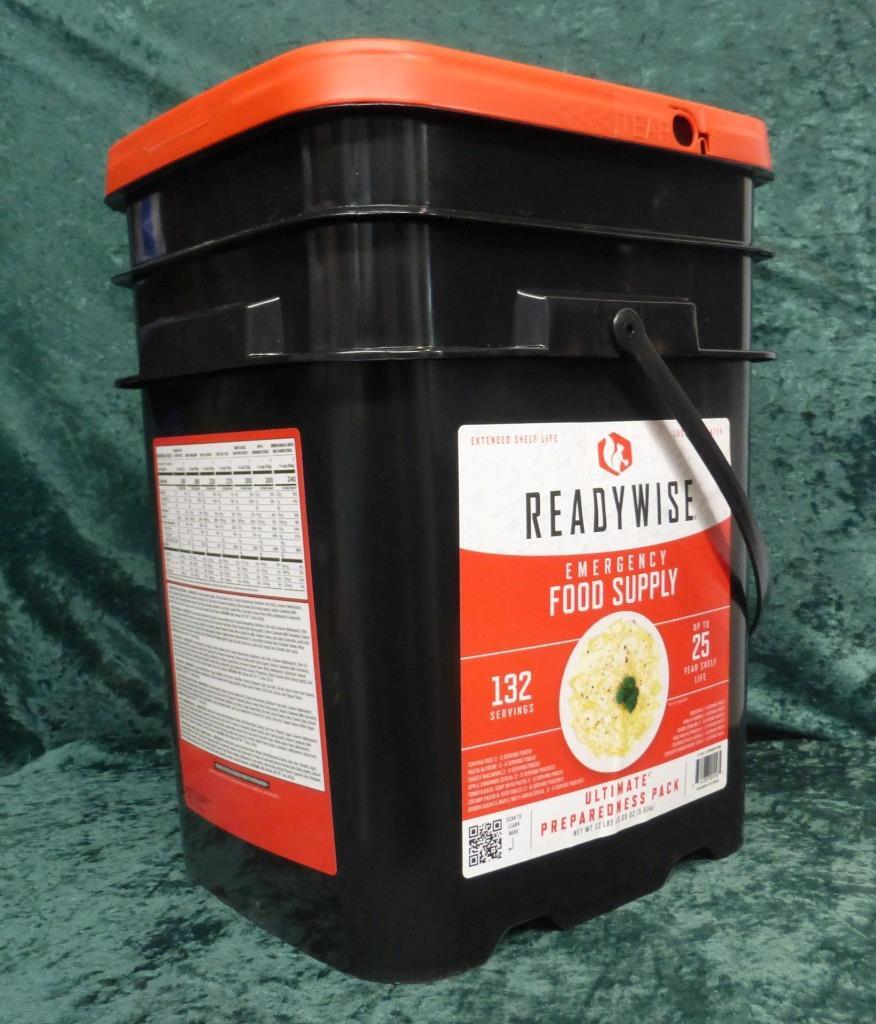 Emergency Freeze Dried Food Bucket with 132 Servings, Just Add Water
