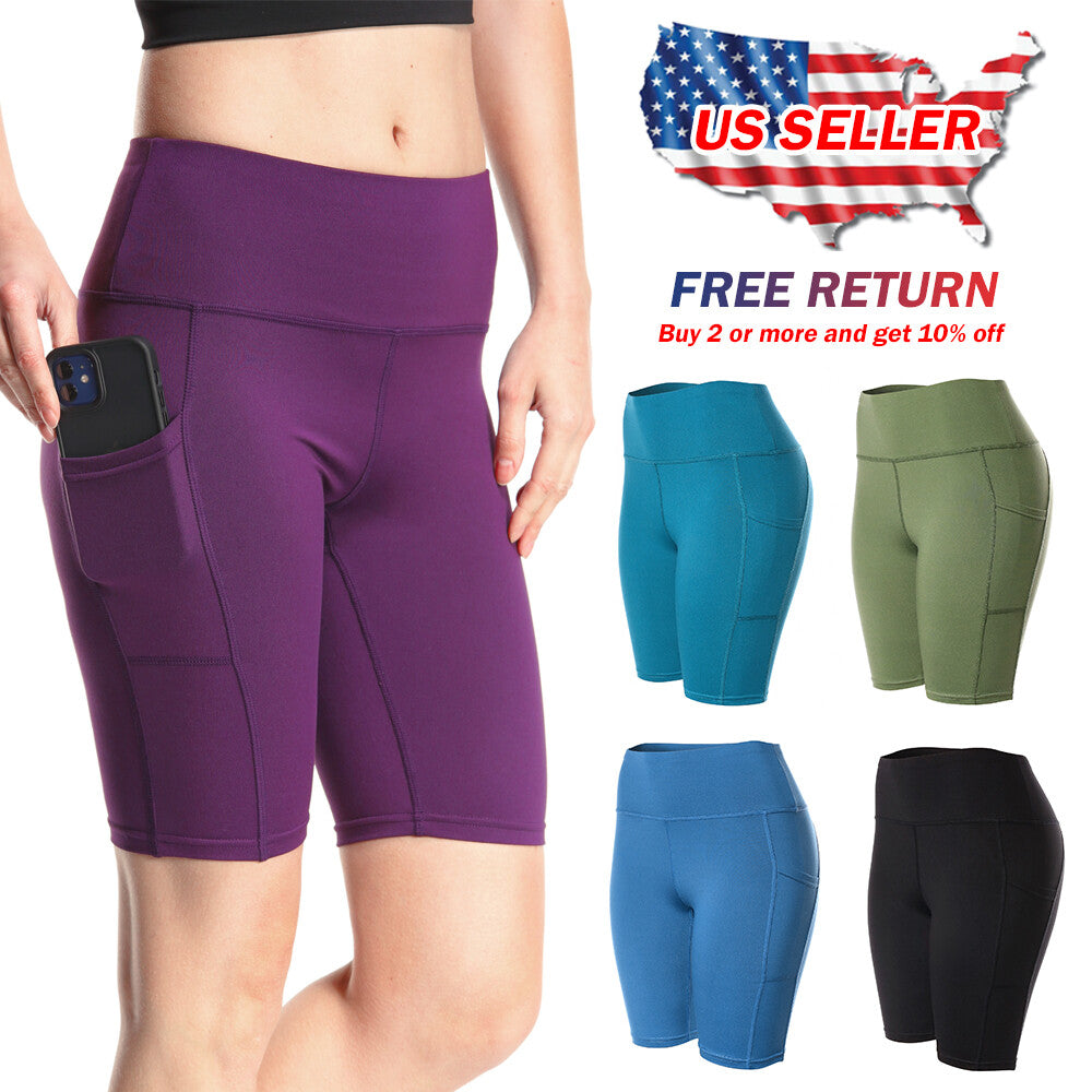 Women's Athletic Shorts for Gym Yoga Running & Workout