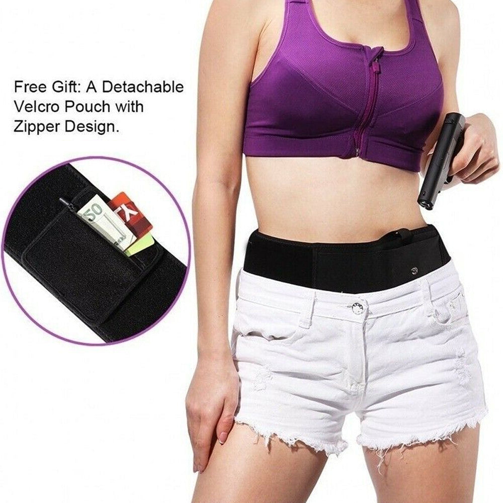 Concealed Carry Belly Band Holster for Left Hand Gun Waistband Pocket
