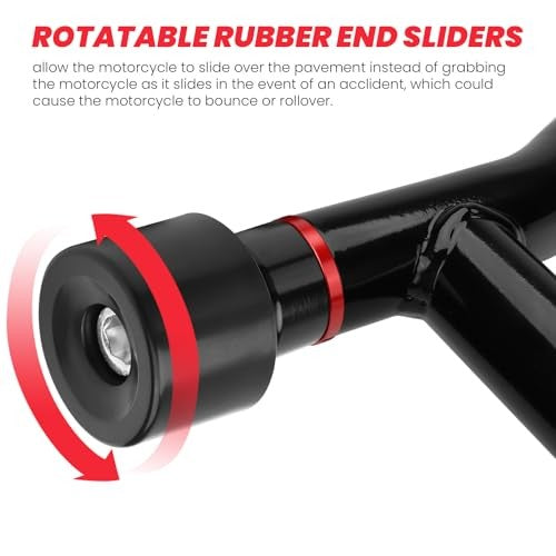 Motorcycle Rotatable Crash Bar End Sliders for Harley Davidson M12 Screws