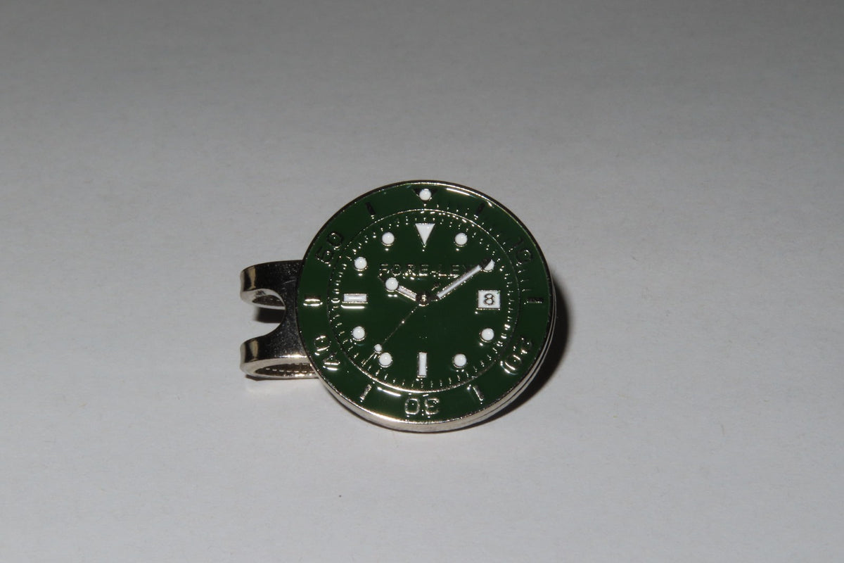 Magnetic Watch-Style Golf Ball Markers Set with Hat Clip - 4 Pack