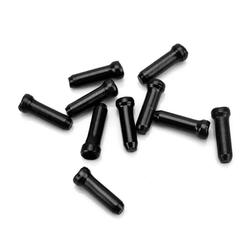 50pcs Bicycle Brake & Shift Cable End Caps Aluminum Crimp Tips for Cycling