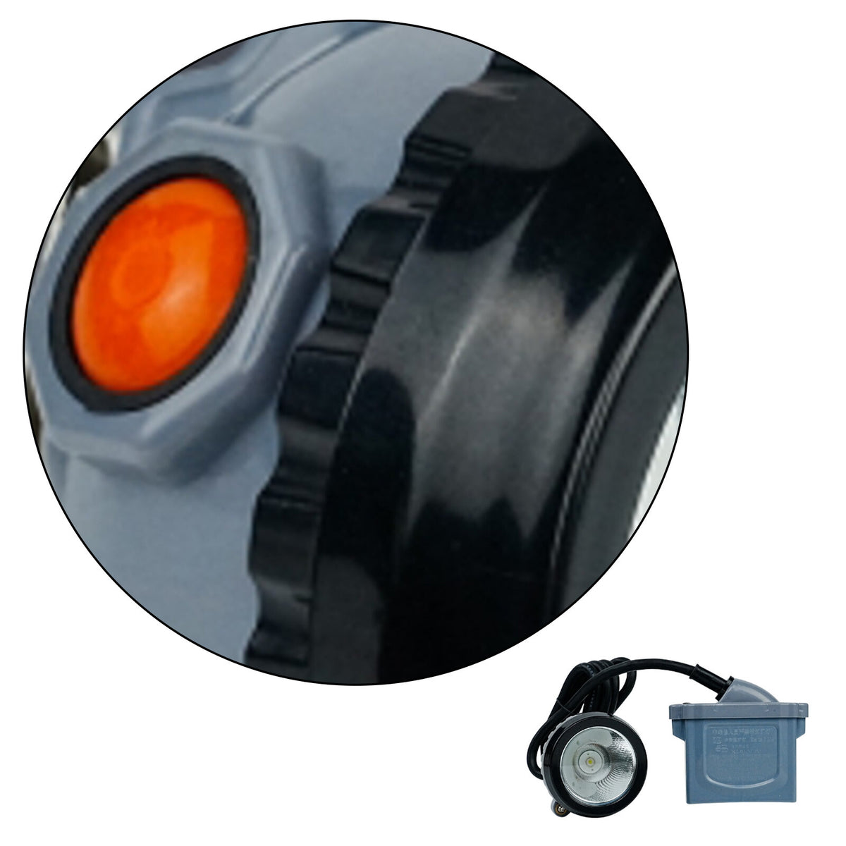 Rechargeable LED Mining Headlamp with Waterproof Safety Headlight for Hunting and Camping