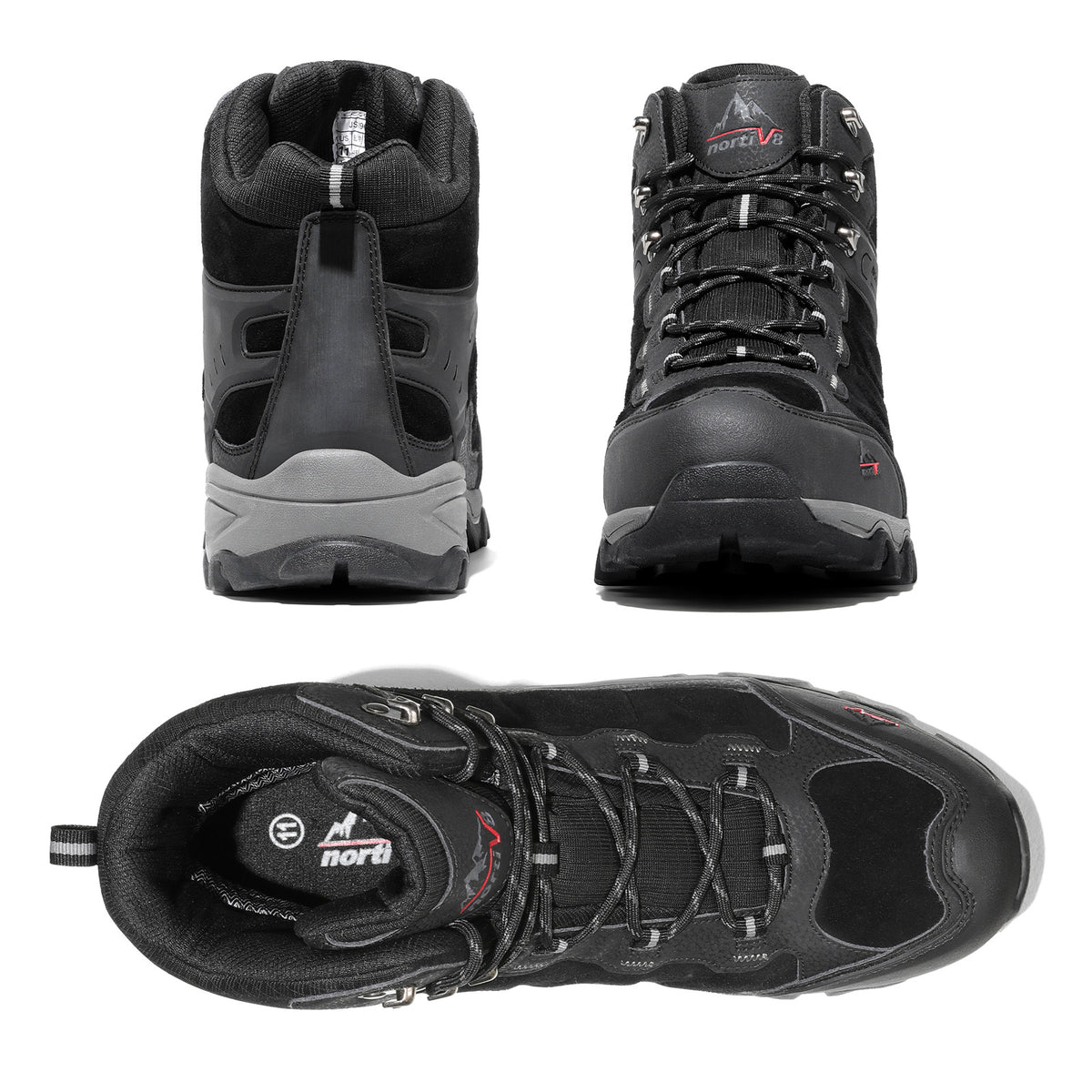 Men's Waterproof Hiking Boots Non-Slip Trekking Mountaineering Shoes
