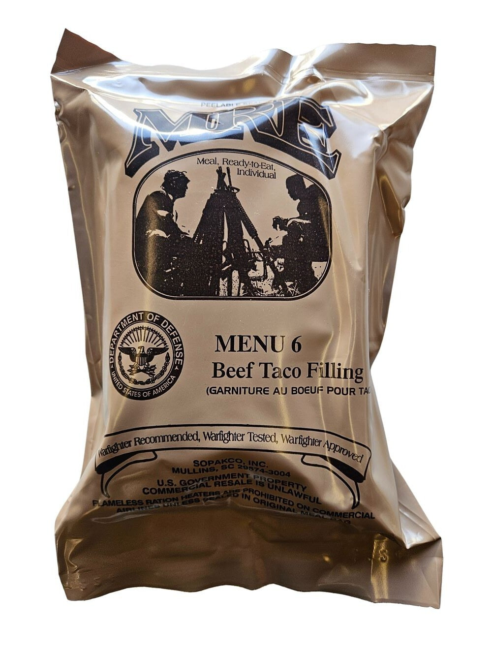 2024-2025 US Military MRE Meal Ready to Eat Assorted Menu Options