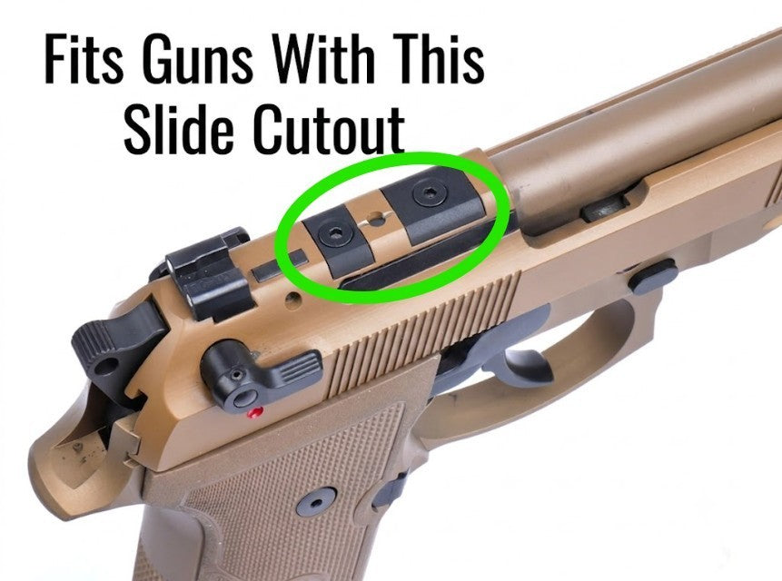 EGW Mount for Beretta 92 RDO Micro Red Dot Sights | Fits Vortex DPP & RMSC