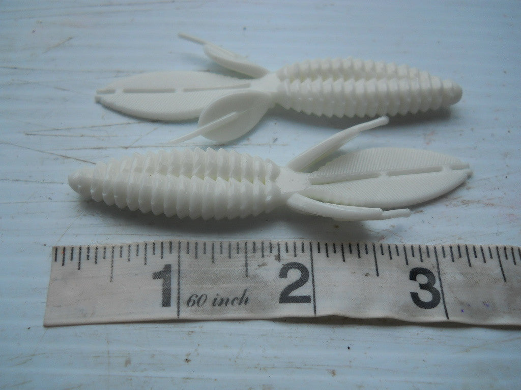 Soft Plastic Bass Fishing Baits - 50 3.5" Beaver Bug Lures in Multiple Colors