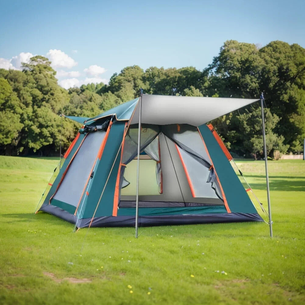 Automatic Pop-Up Camping Tent for Family 4 Person Outdoor Hiking Shelter