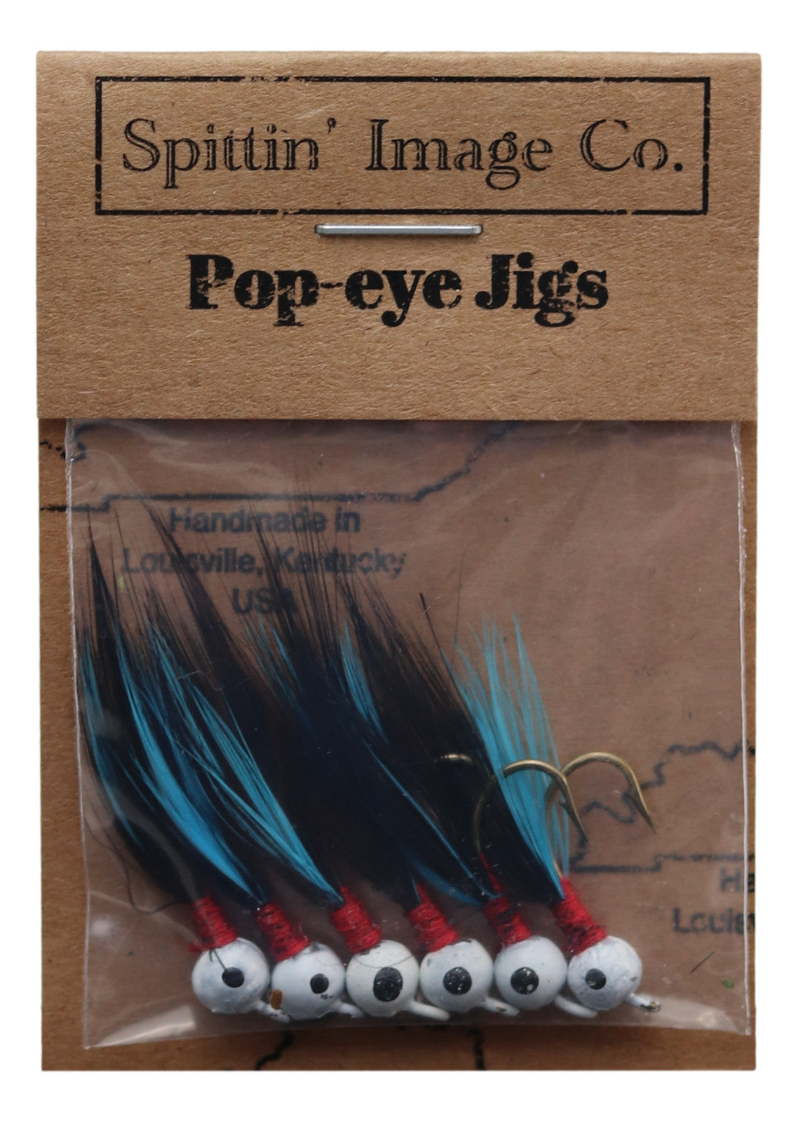 Artificial Fishing Jigs - 1/20 oz Flies with Hand Tied Feathers - 6 Pack
