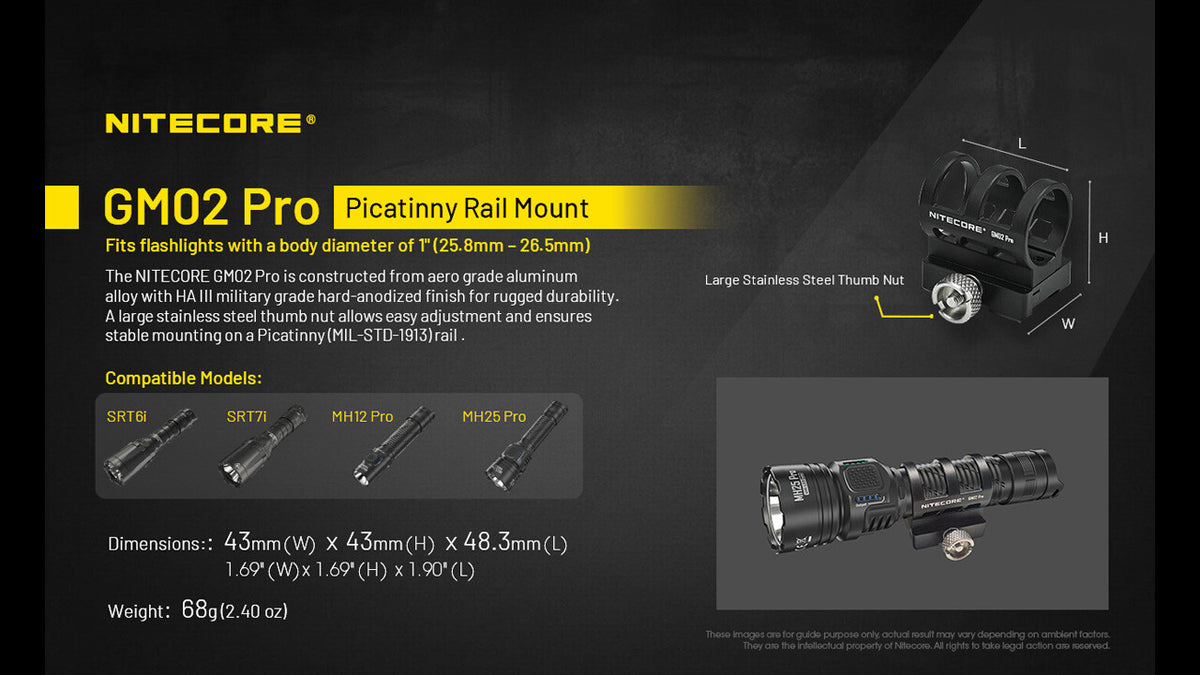 Long Throw Rechargeable Hunting Flashlight Kit 3300 Lumens with Accessories