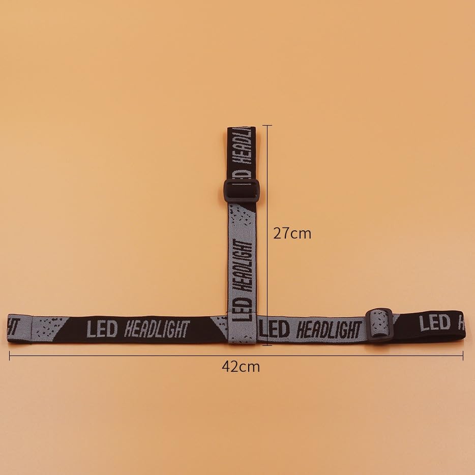 4 Pack Headlamp Elastic Headbands Replacement Adjustable Strap