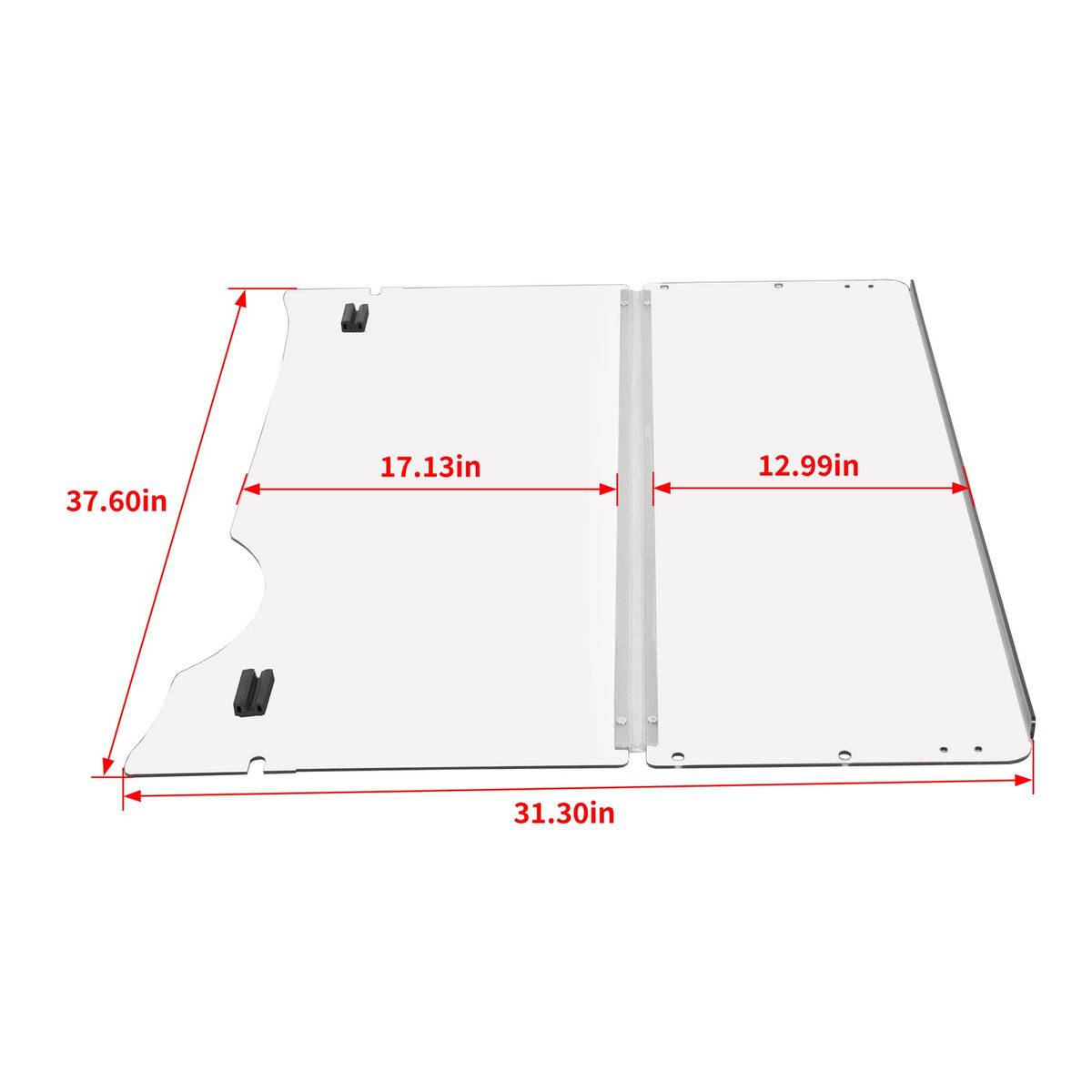 Foldable Clear Windshield for Golf Cart EZGO RXV 2008-Present Impact-Resistant