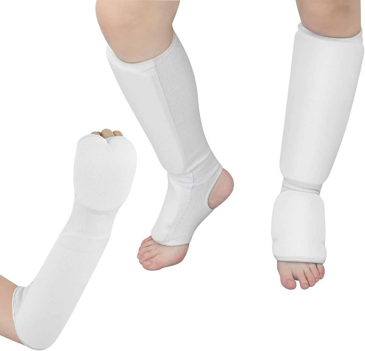 Martial Arts Shin & Forearm Protective Gear Set for Taekwondo & MMA