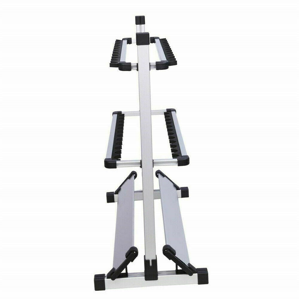 Portable Aluminum Fishing Rod Holder Rack Stand for 24 Poles