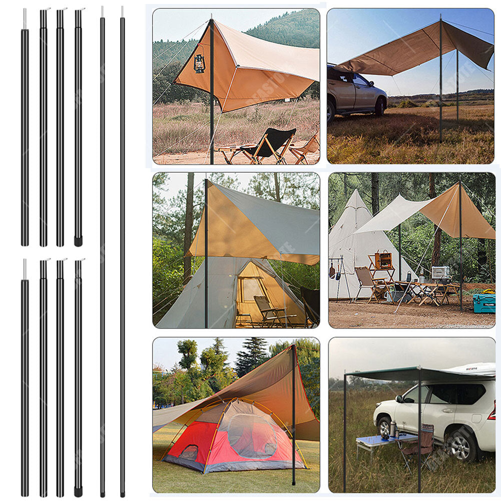 Adjustable Tent Poles Set - Telescopic Canopy Support for Camping & Hiking
