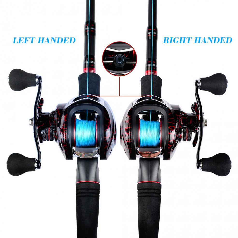 High-Speed Baitcasting Fishing Reel 7.2:1 Gear Ratio Max 22LB Drag