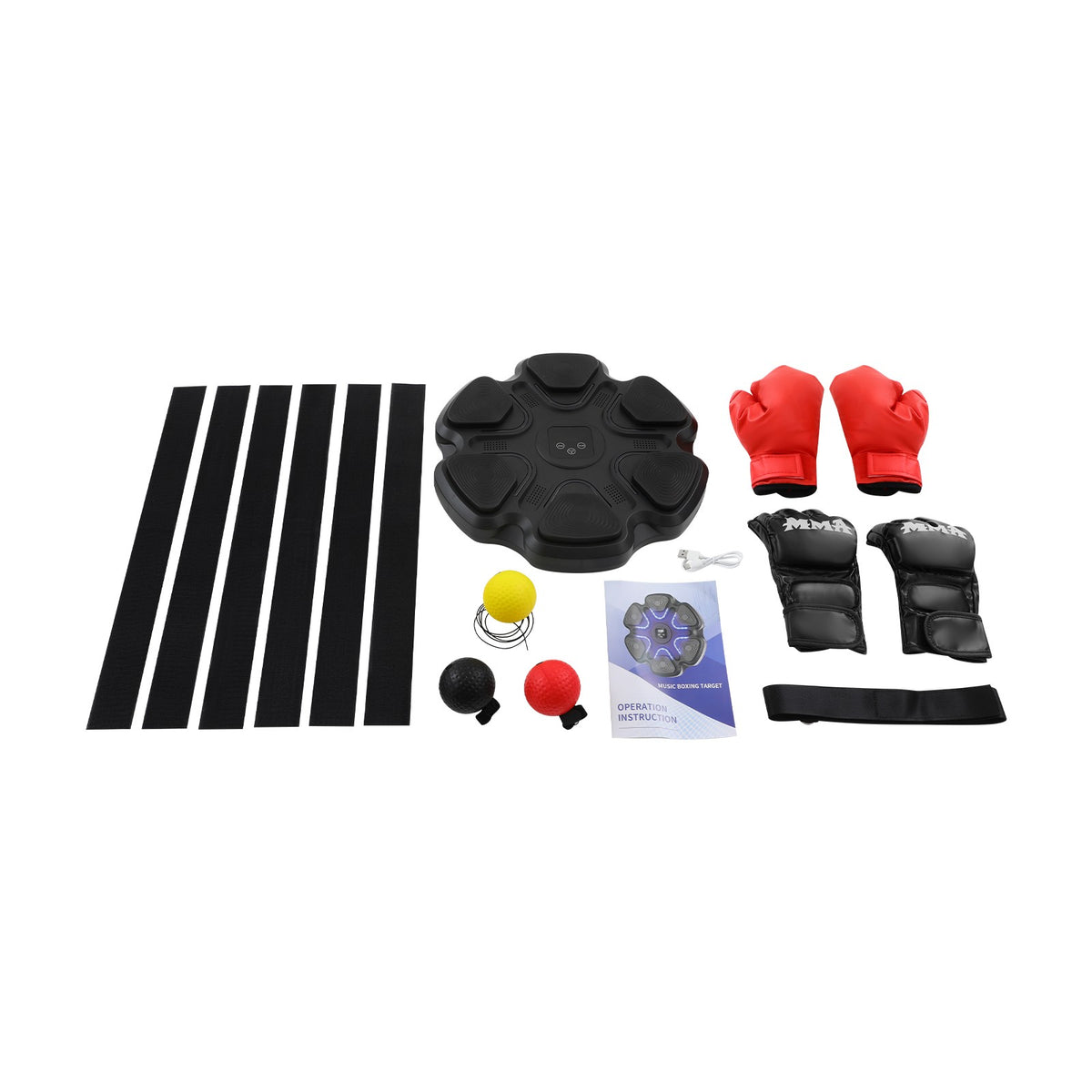 Wall-Mounted Bluetooth Boxing Machine with Music & Adjustable Intensity for Kids & Adults
