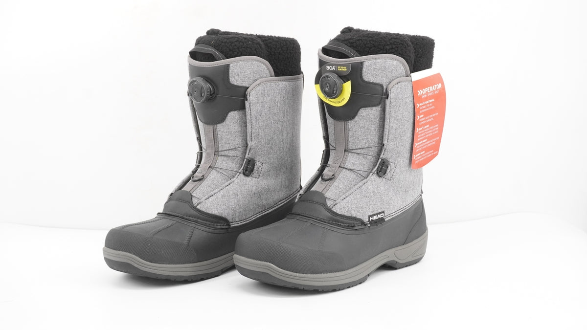 Adult Snowboard Boots Size 12.5 Mondo 30.5 Grey Ski & Snowboard Gear