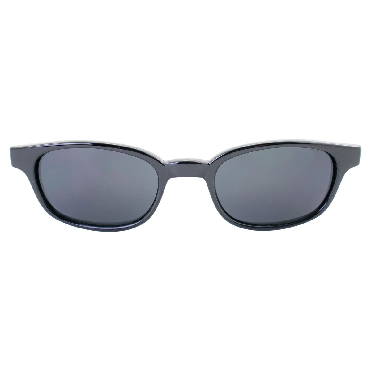 Motorcycle Sunglasses Black Frame Super Dark Smoke Lens with Pouch