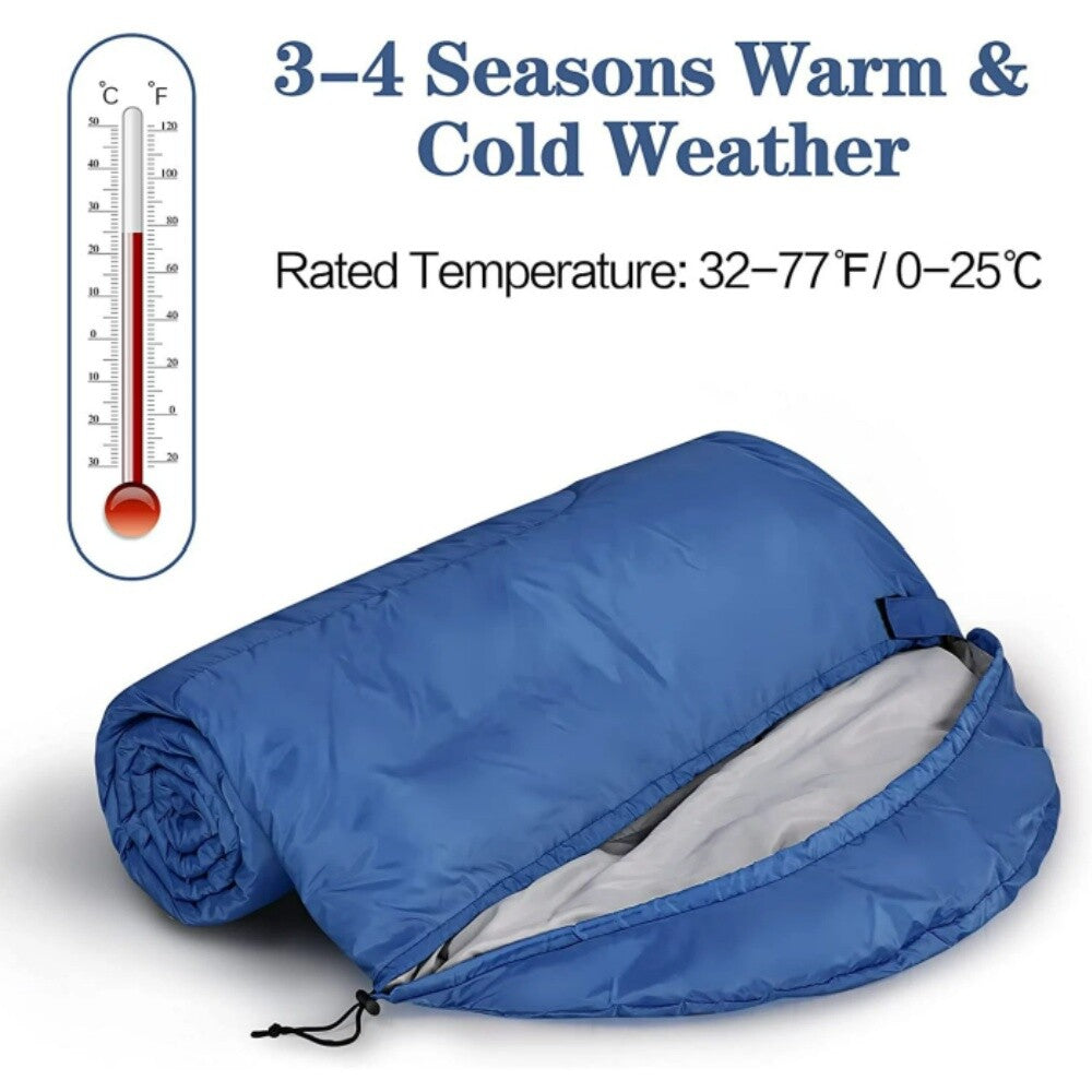 Adult Cold Weather Sleeping Bag Waterproof Winter Camping Bag - Big & Tall