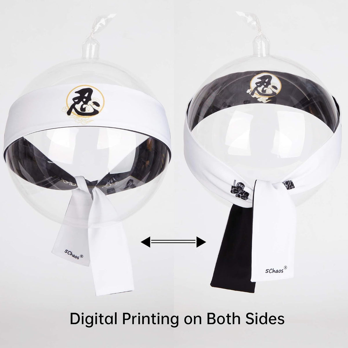 Reversible Warrior Headband – Bushido Hachimaki for Karate, Halloween, Sushi