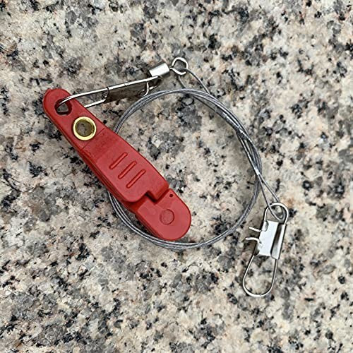 3 Pack Fishing Quick Release Clips with Steel Line - Durable & Lightweight