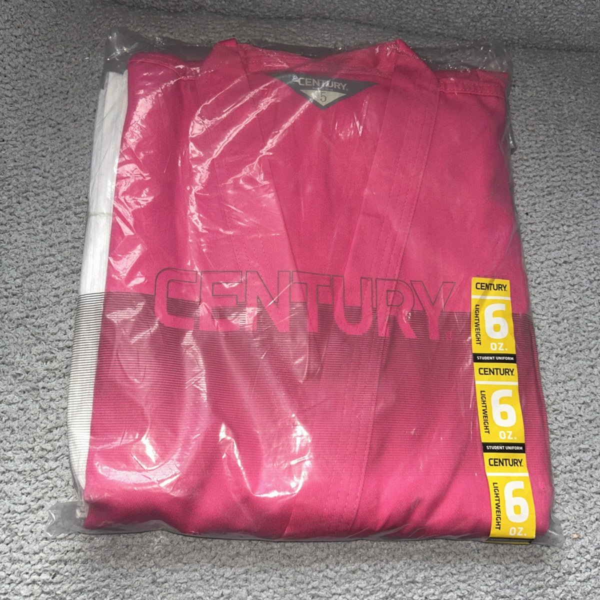 Lightweight Martial Arts Student Uniform Size 5 Pink with Belt - 6 oz