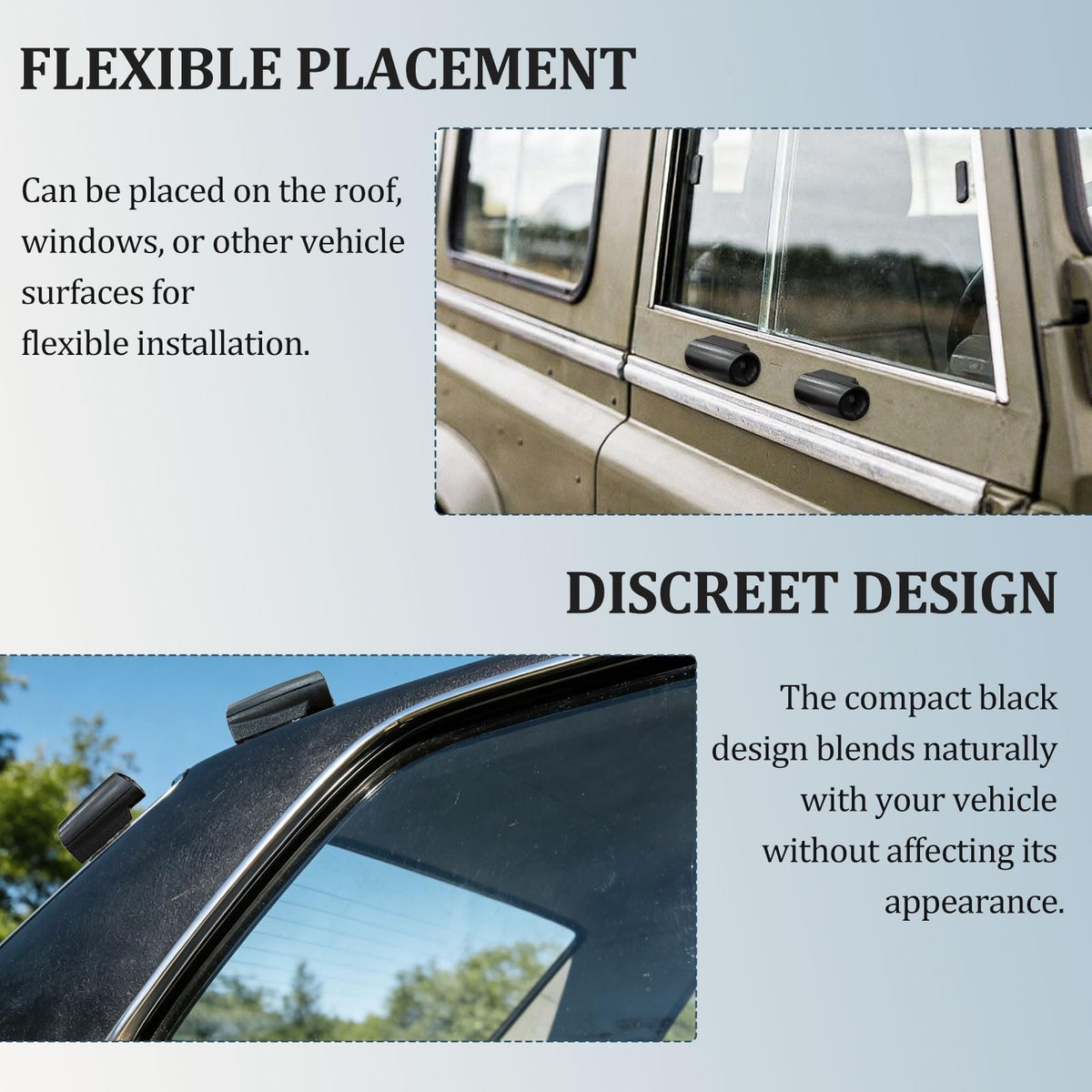 Car Deer Warning Whistles 2-Pack - Animal Alert Device for Vehicle Safety