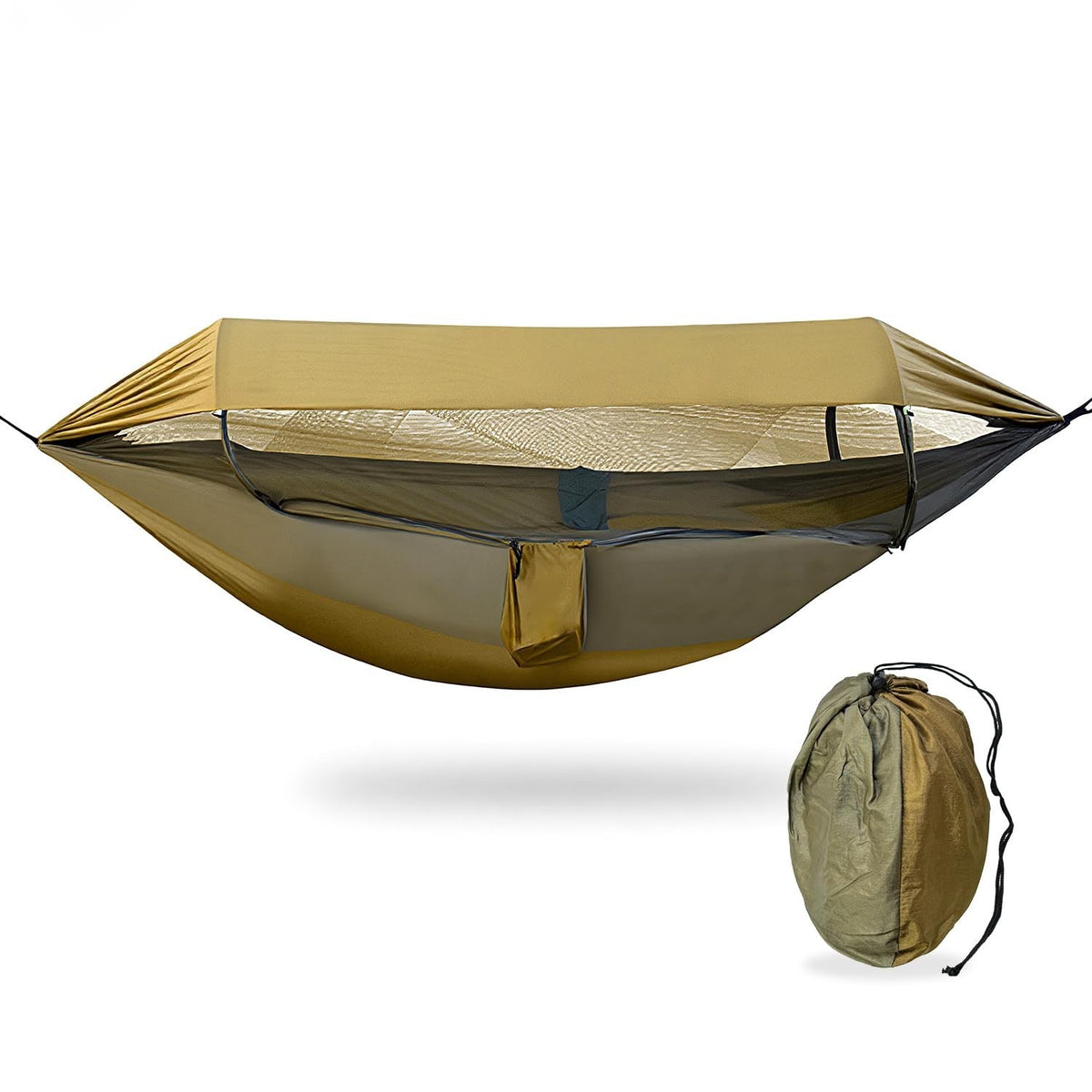 Camping Hammock Tent with Mosquito Net & Rain Fly for 1-2 People, Supports 330lbs