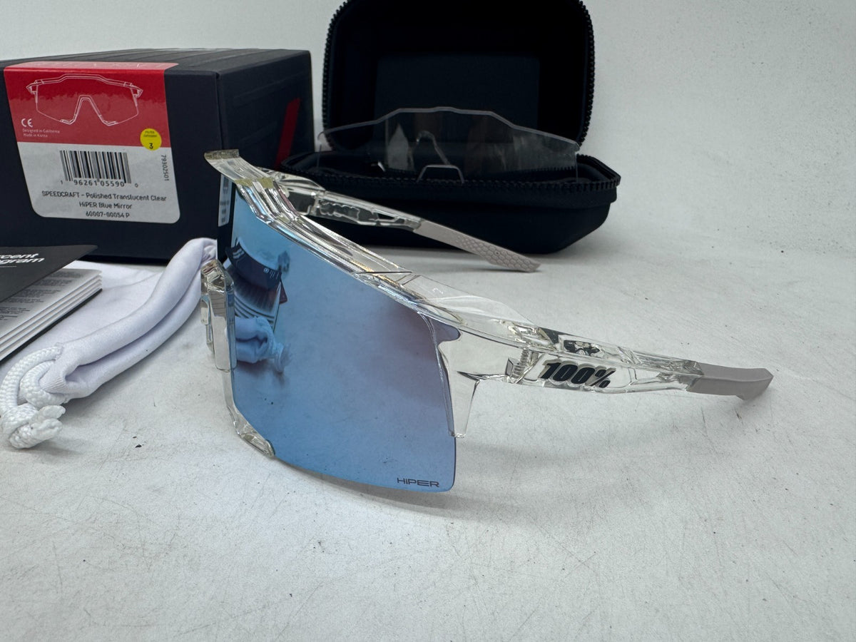 Speedcraft Sport Performance Sunglasses with Blue Mirror Lenses