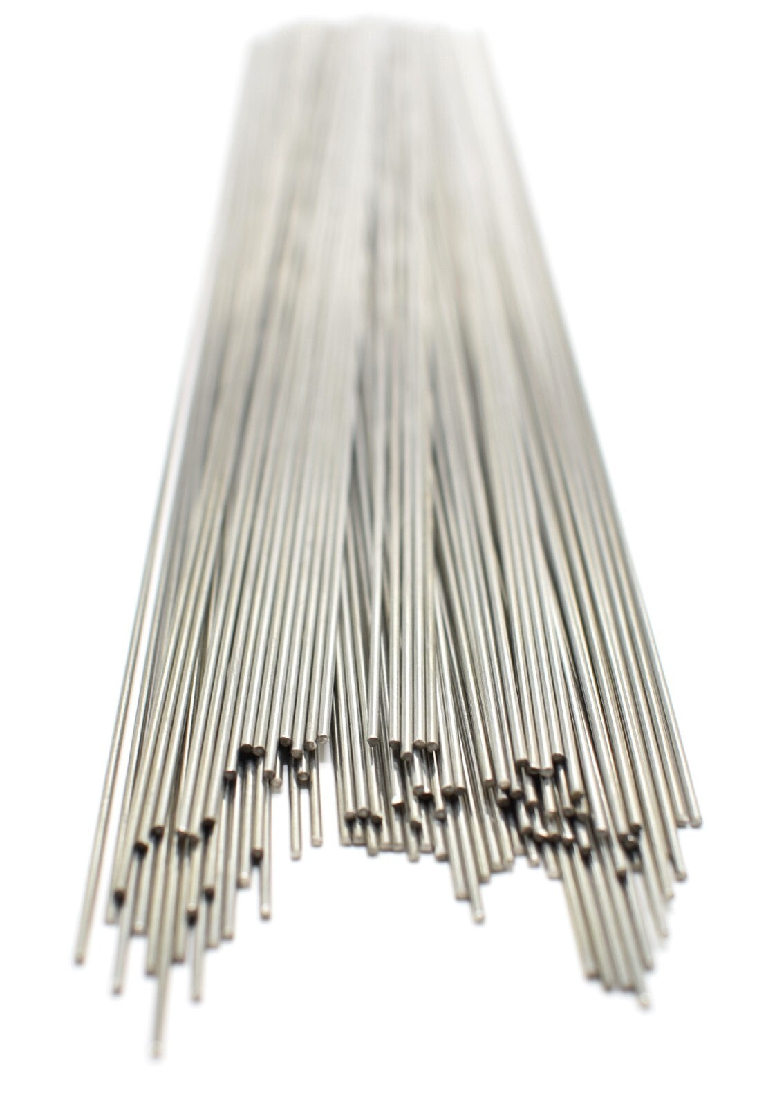 100 Stainless Steel Spinnerbait Rig Lure Shafts - .036" x 14" Straight Wire