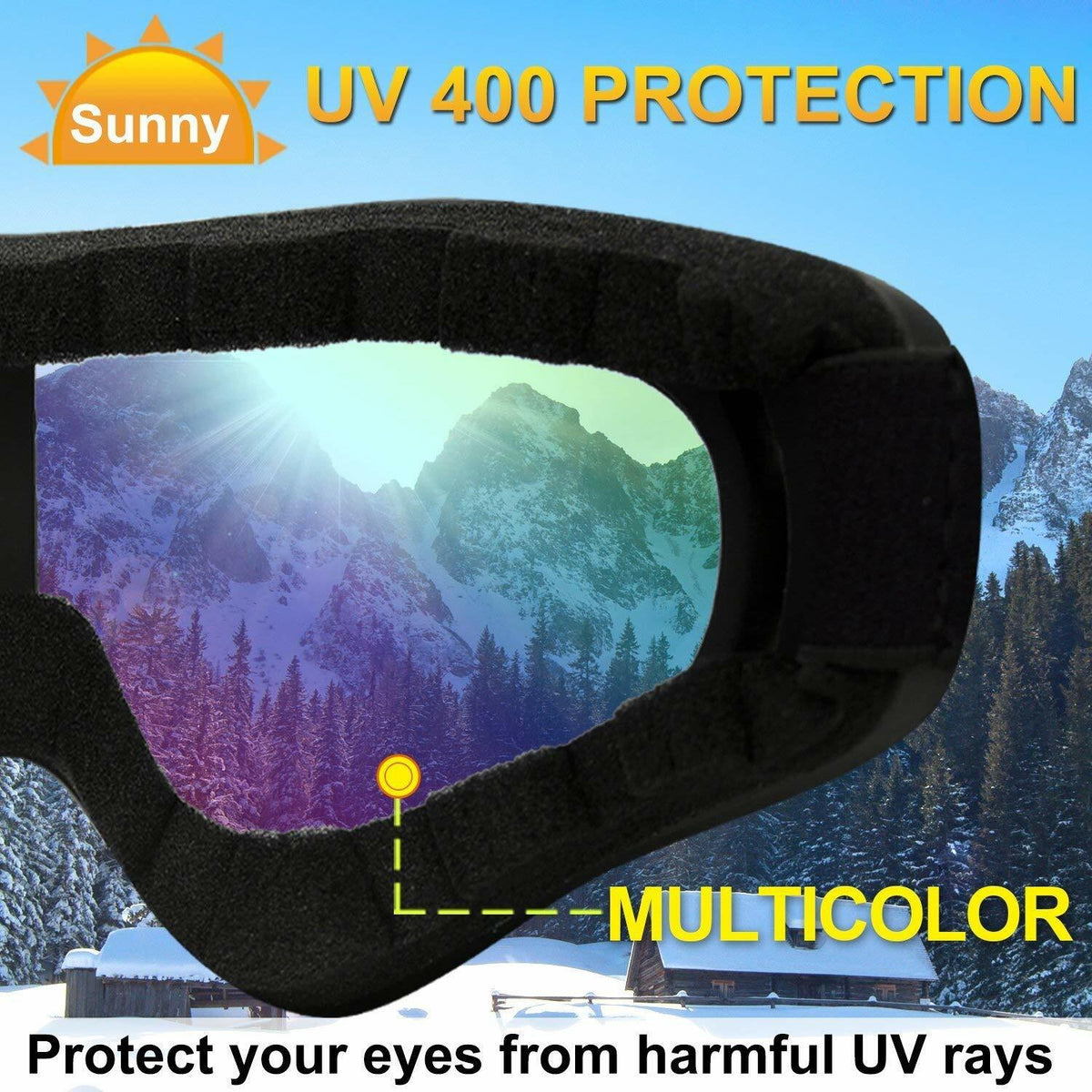 Winter Snow Sports Goggles Ski Snowmobile Snowboard Eyewear Unisex