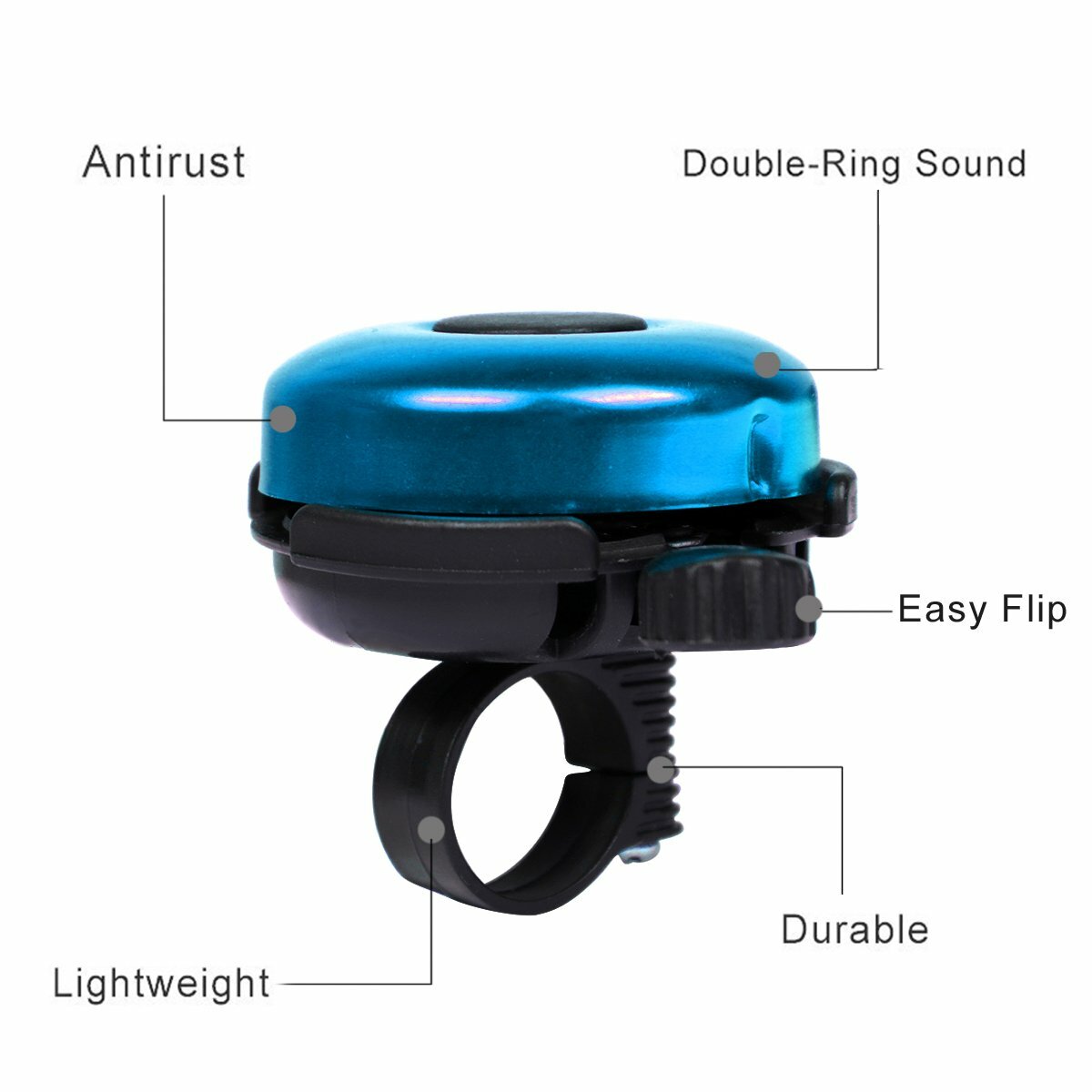 Metal Bicycle Handlebar Bell Horn Loud Ring Safety Cycling Accessory
